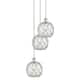 Option Polished Nickel / Clear Glass with White Rope