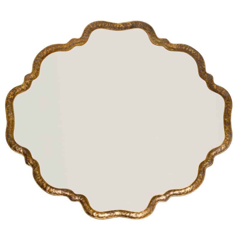 Alden Décor Kayla Metal Mirror - Antique Gold