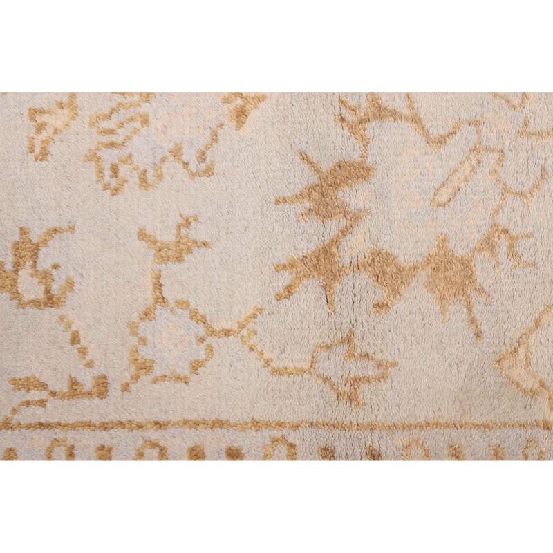 ECARPETGALLERY Hand-knotted Royal Oushak Light Blue Wool Rug - 4'1 x 6'0