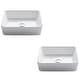 preview thumbnail 21 of 19, Kraus Elavo 19 inch Rectangle Porcelain Ceramic Vessel Bathroom Sink