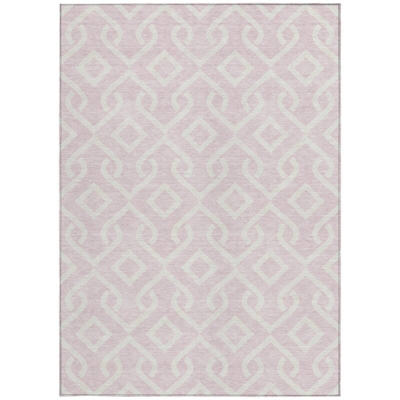 HomeRoots Geometric Transitional Rectangle Outdoor Rug