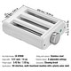preview thumbnail 15 of 19, Pasta Attachment for KitchenAid Stand Mixer, Stainless Steel Pasta Roller Cutter Set Including Pasta Sheet Roller