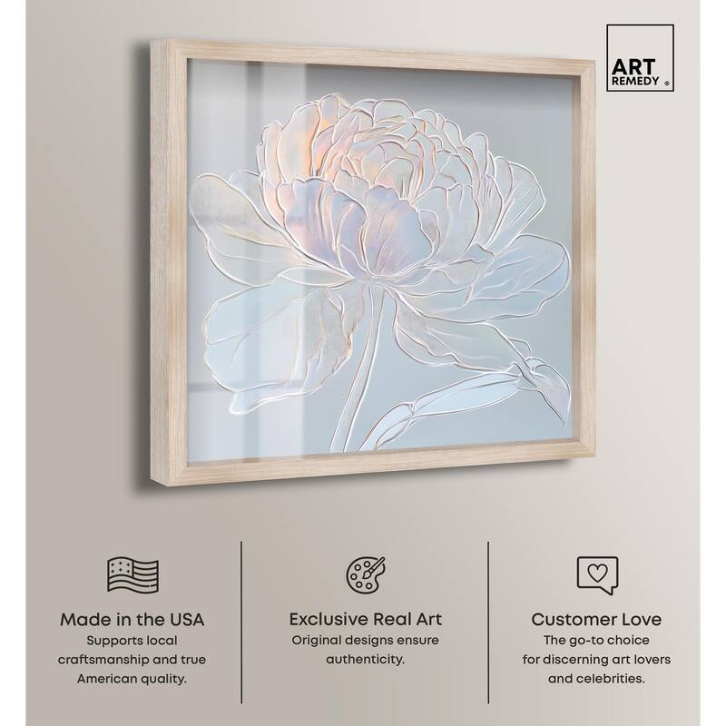 Embossed Flower II Shadowbox by Art Remedy