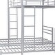 preview thumbnail 5 of 10, Full over Twin & Twin Size Bunk Bed with Built-in Shelf