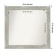 preview thumbnail 11 of 119, Dove Greywash Framed Non-Beveled Custom Wall Mirror, Bathroom Vanity Mirror Outer Size: 40 x 37