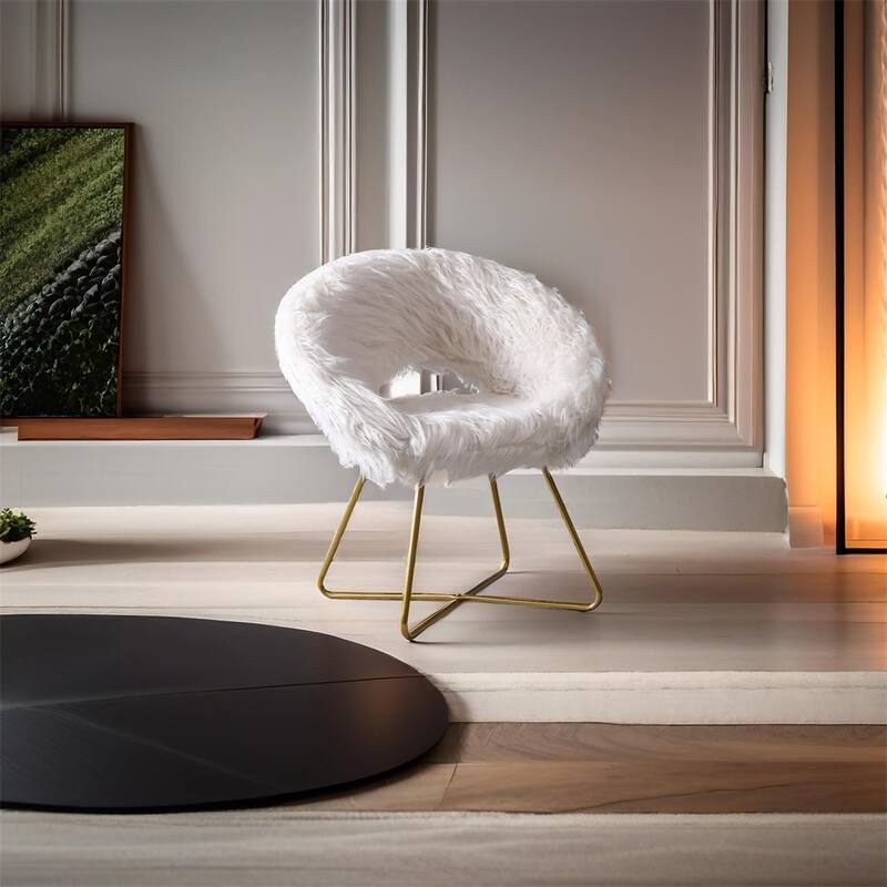 Accent Chair Upholstered with Cushioned Seat and Backrest