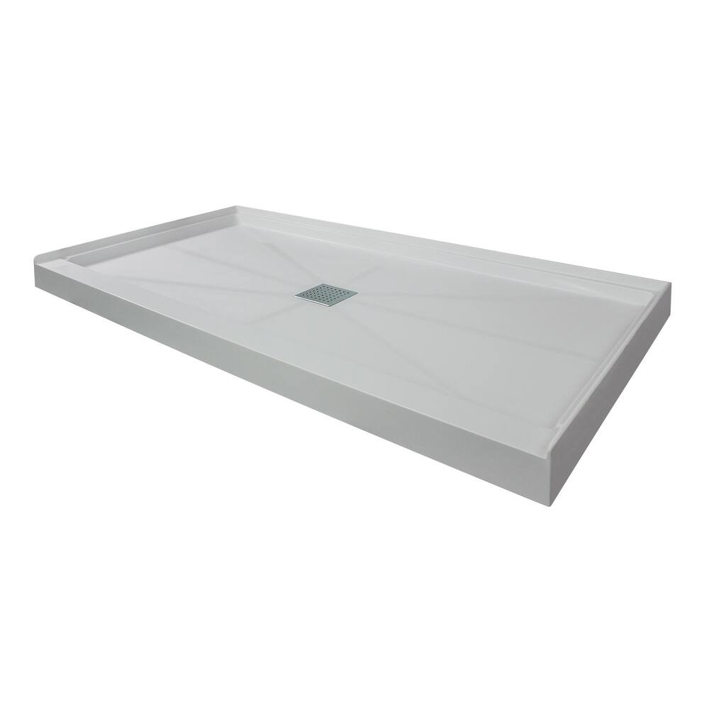 Transolid FL6034C FL-Series 60" x 34" Rectangular Shower Base with