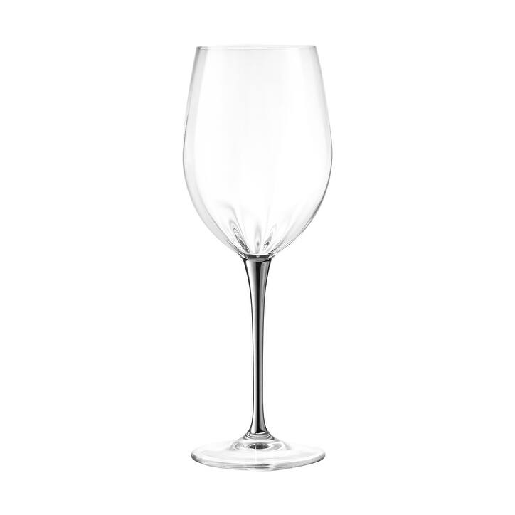 Majestic Gifts Inc European Glass Wine GobletSilver Stem14OzSet/6
