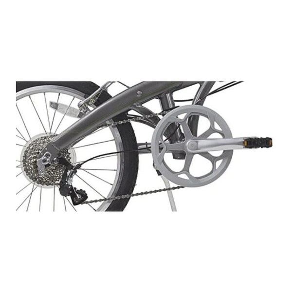 Dahon MU D8 Folding Bike with DAHON Custom V-Brakes (Rock) - Bed