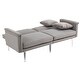preview thumbnail 112 of 115, Velvet Loveseat Sofa Bed with 2 Pillows, Mid Century 2-Seat Couches Convertible Sofa Bed for Living Room, Bedroom,Office