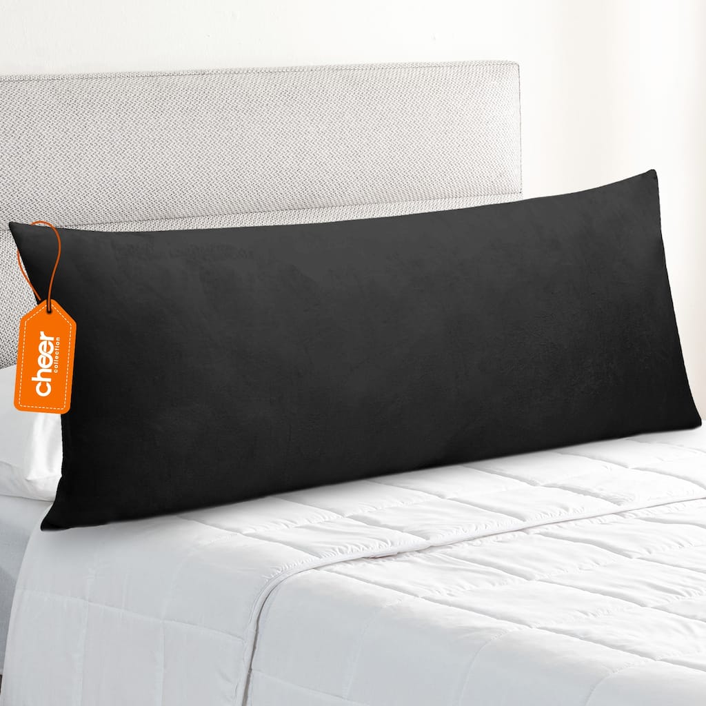Cheer Collection Velour Body Pillow