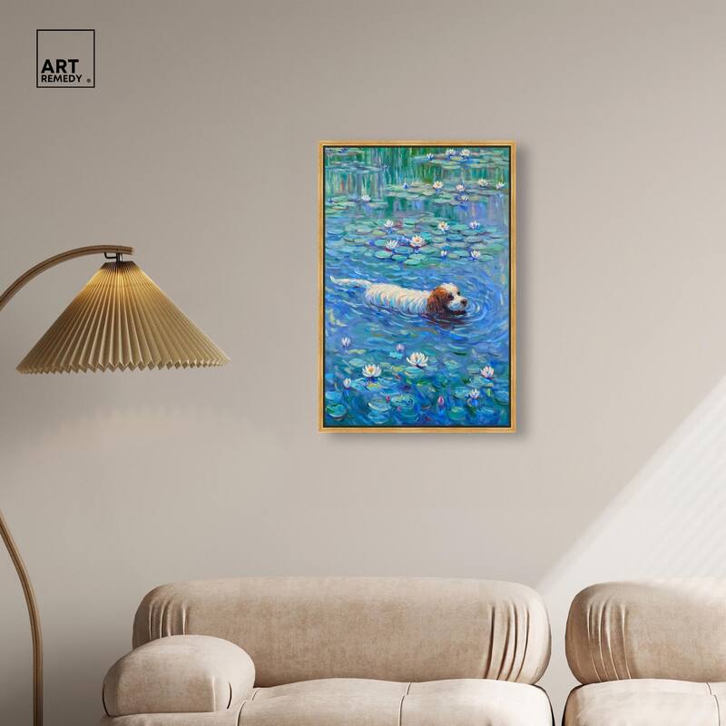 Lily Lagoon III Canvas by Art Remedy