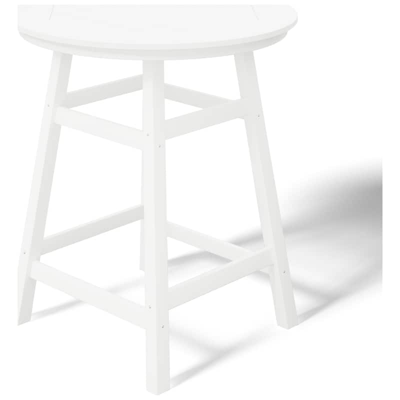 Polytrends Laguna Hdpe All Weather Outdoor Patio 35" Round Counter Table