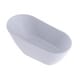 preview thumbnail 10 of 11, Acrylic Freestanding Flatbottom Soaking Bathtub in White