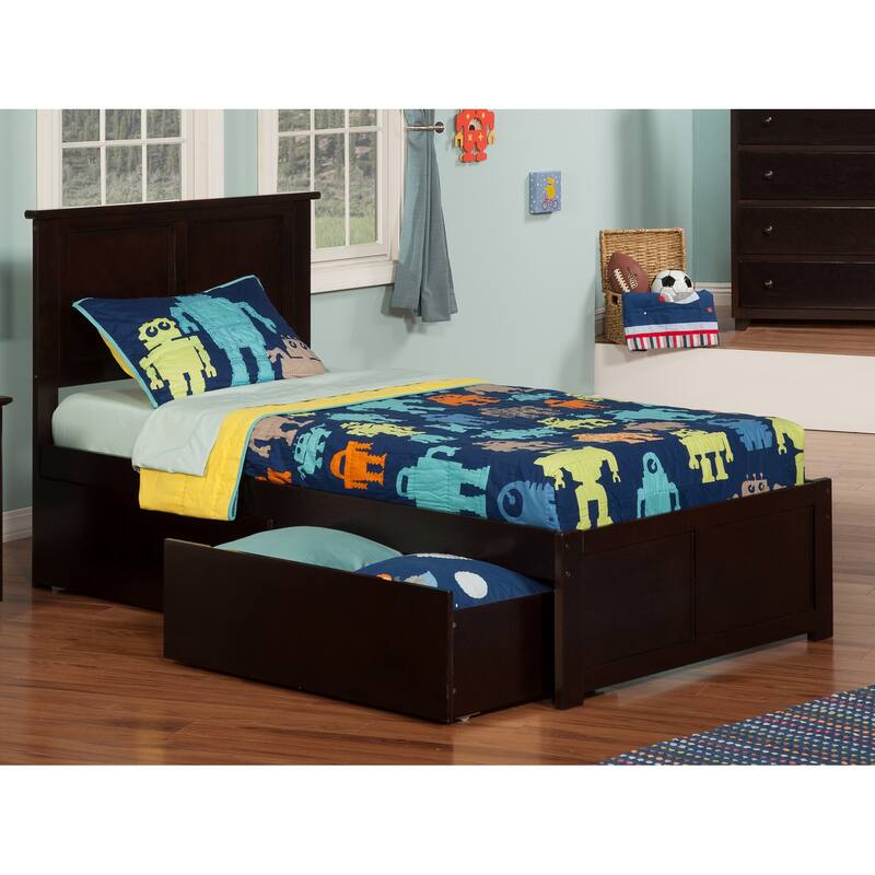 Platform Bed with Drawers - Modern Storage Bed Frame & Turbo Charger