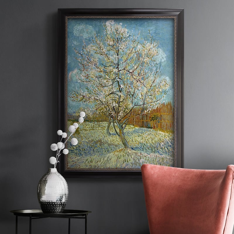  The Pink Peach Tree Premium Framed Canvas- Ready to Hang