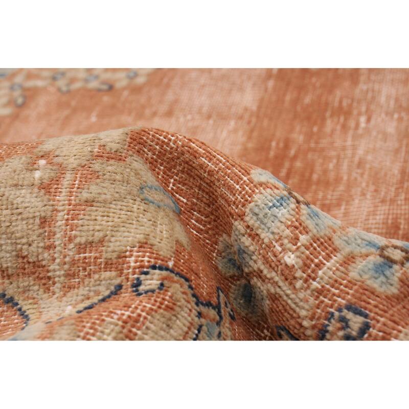 ECARPETGALLERY Hand-knotted Antalya Vintage Copper Wool Rug - 9'9 x 13'2