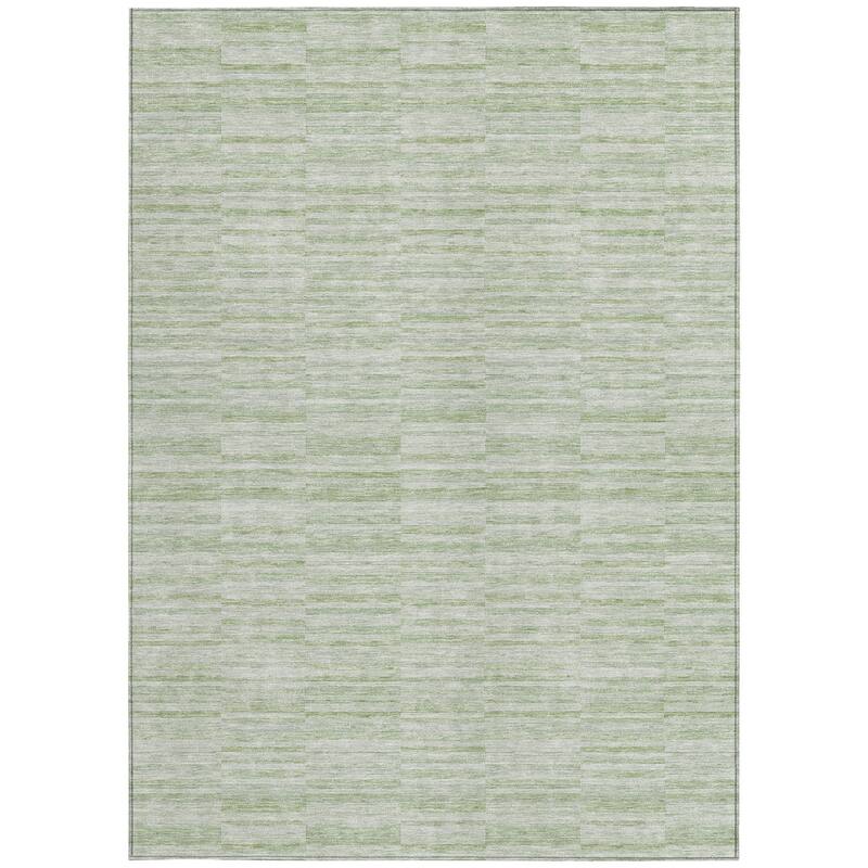 HomeRoots Striped Transitional Rectangle Outdoor Rug