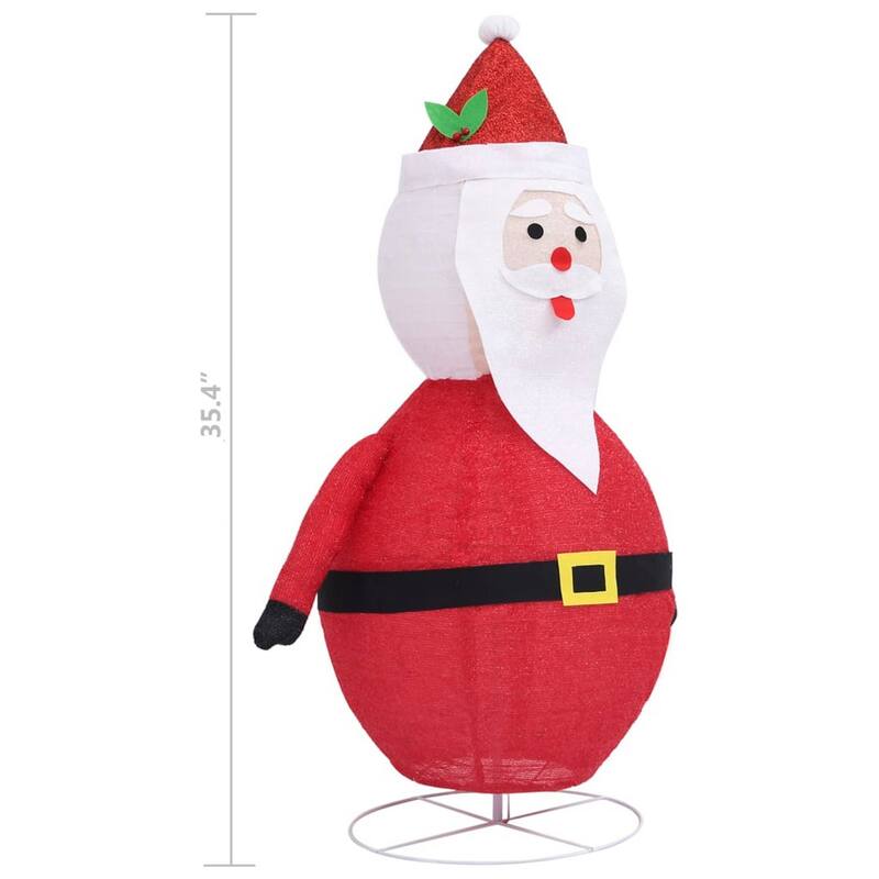 Mani Christmas Decor 3 ft Santa Clause, 120 LED Lights, White and Red - Red, White