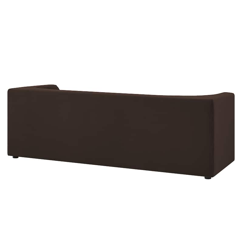 Hilda 86" Curved Back Performance Velvet Sofa