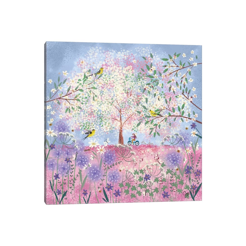 iCanvas "Periwinkle Spring Flora" by Joy Laforme Canvas Print