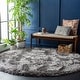 preview thumbnail 14 of 61, SAFAVIEH Flokati Shag Mia 2.75-inch Thick Rug 6'7" Round - Charcoal
