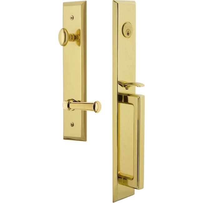Grandeur Fifth Avenue Solid Brass Rose Right Handed Dummy "D" Grip