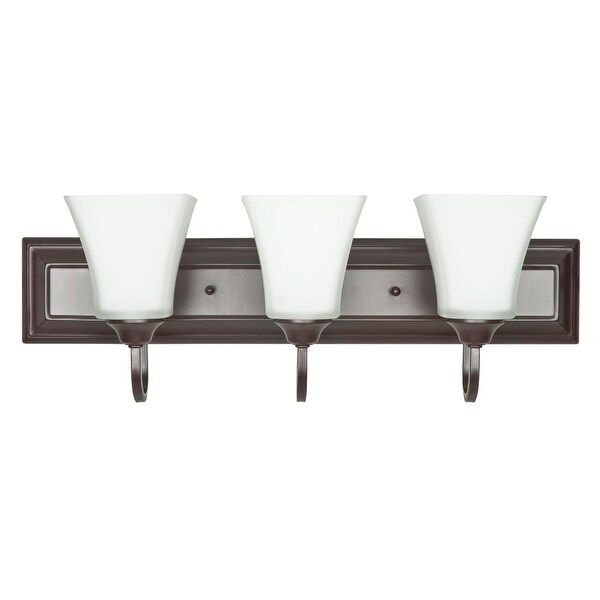 Sunset Lighting F3683 3-Light 300 Watt Bathroom Vanity Light - N/A