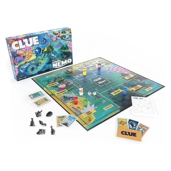 slide 2 of 3, Disney Finding Nemo Clue Board Game