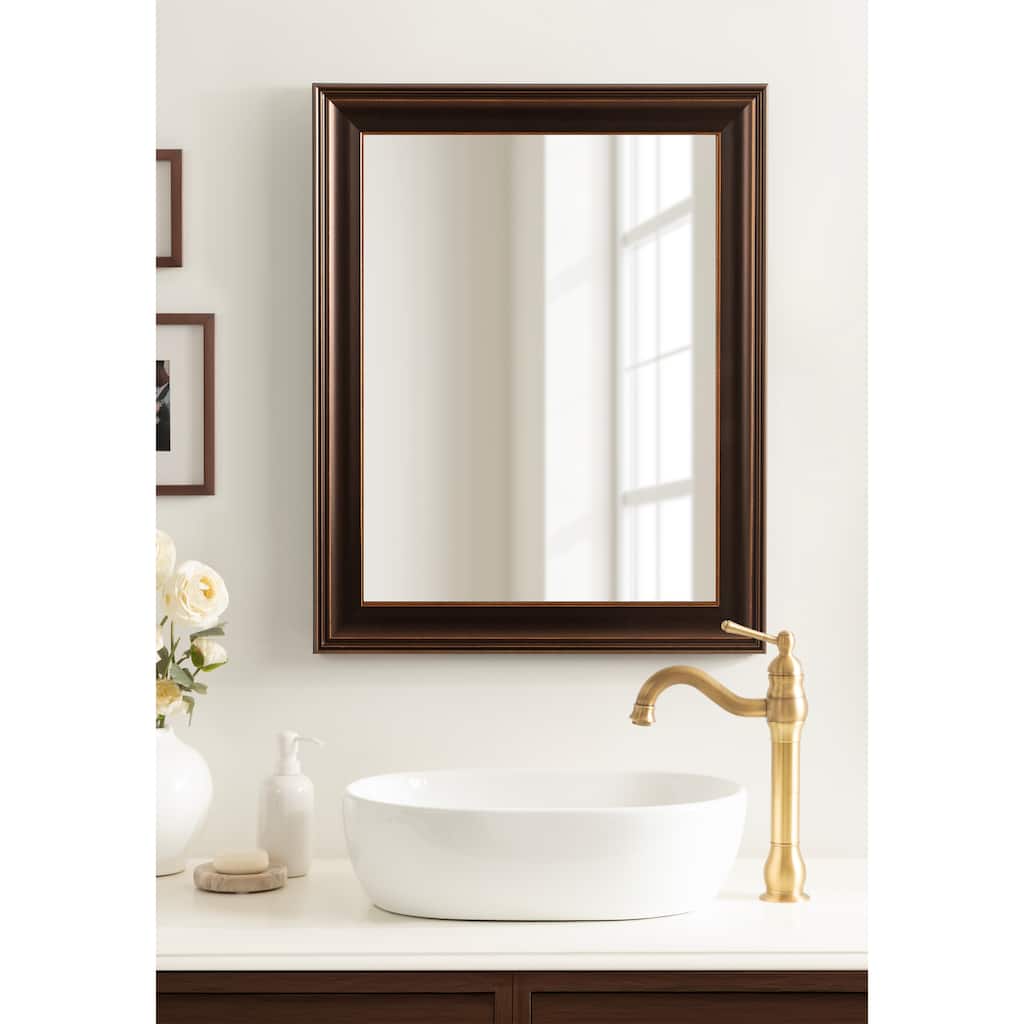 Kate and Laurel Galiano Rectangle Bathroom Wall Mirror