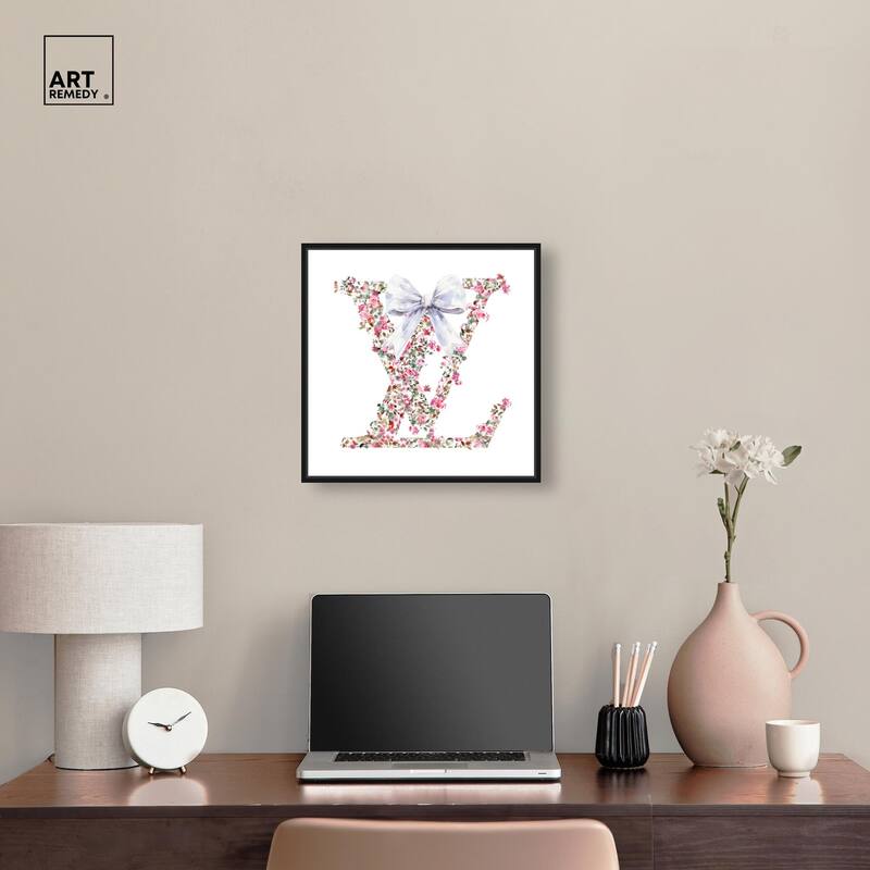 Makes Me Believe Bow Canvas by Art Remedy