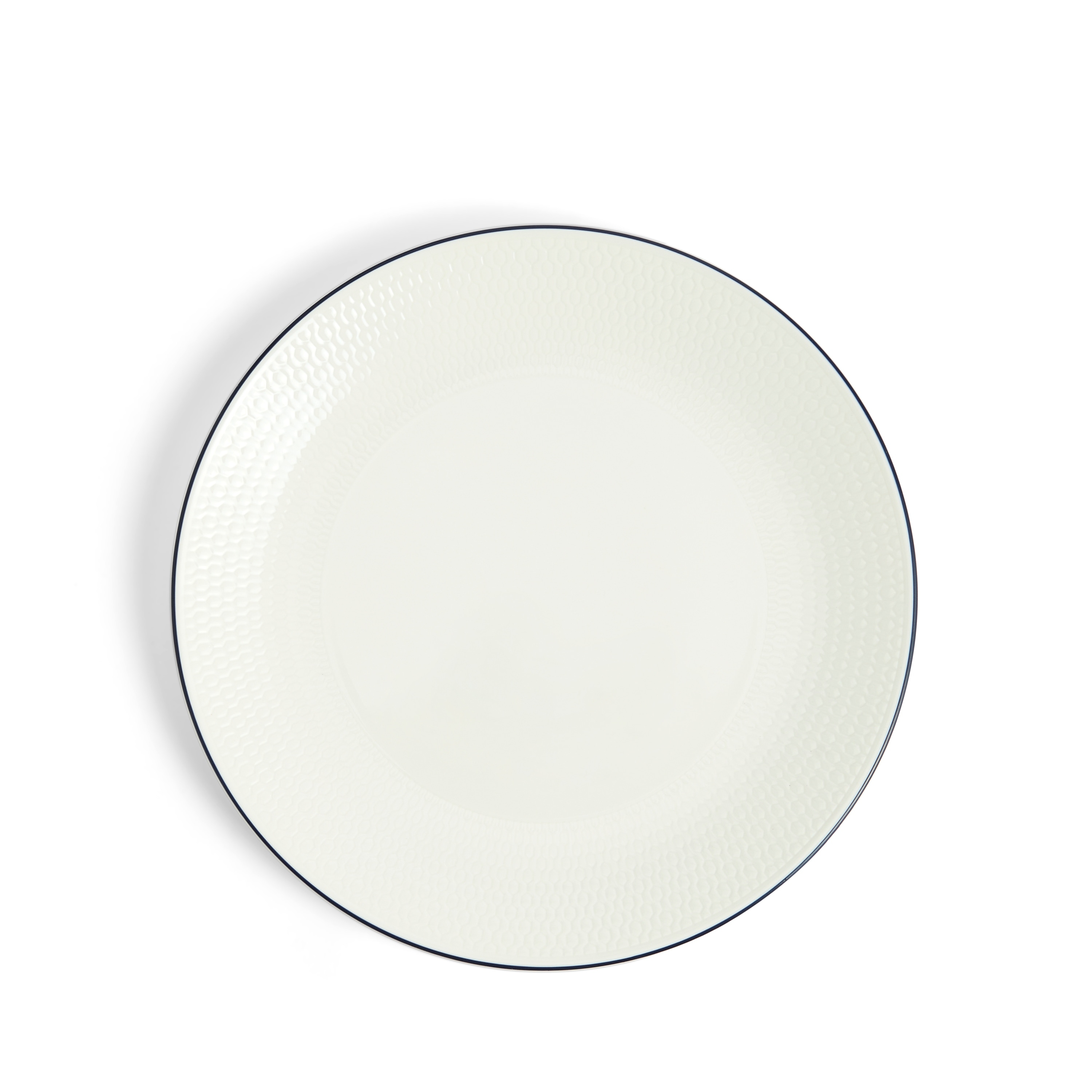 Wedgwood Gio Blue Plate 9.3in, Blue Line