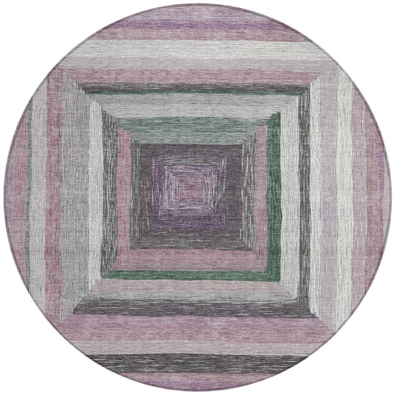 HomeRoots Geometric Transitional Rectangle Outdoor Rug