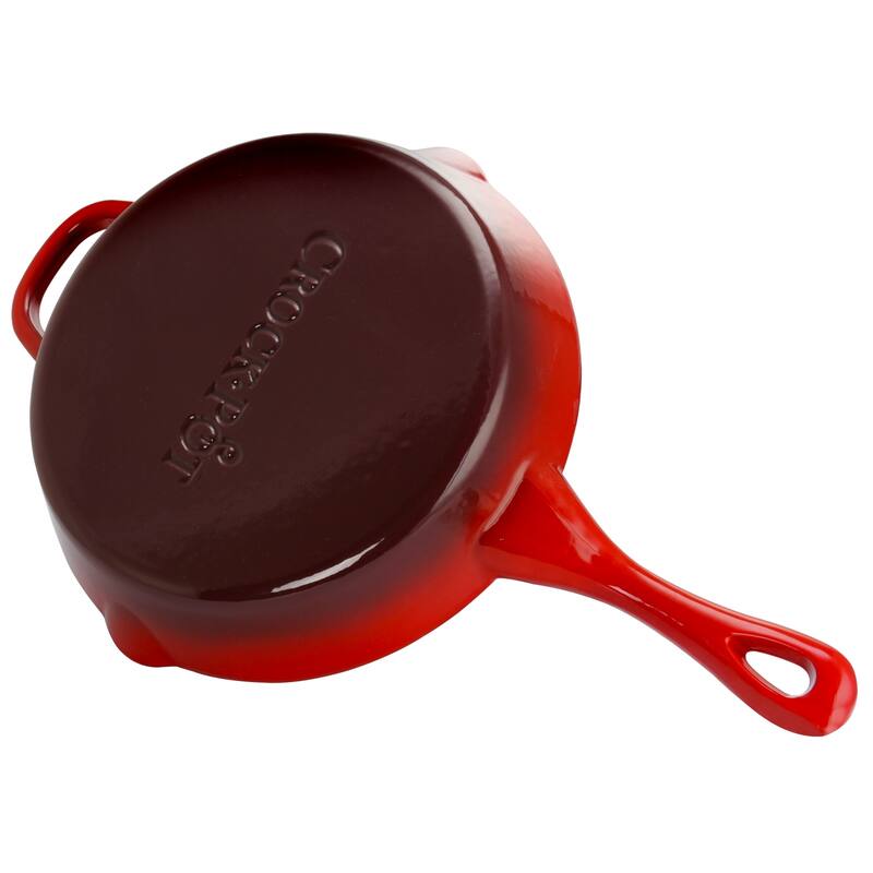 Crock Pot Artisan Enameled Cast Iron Round Skillet