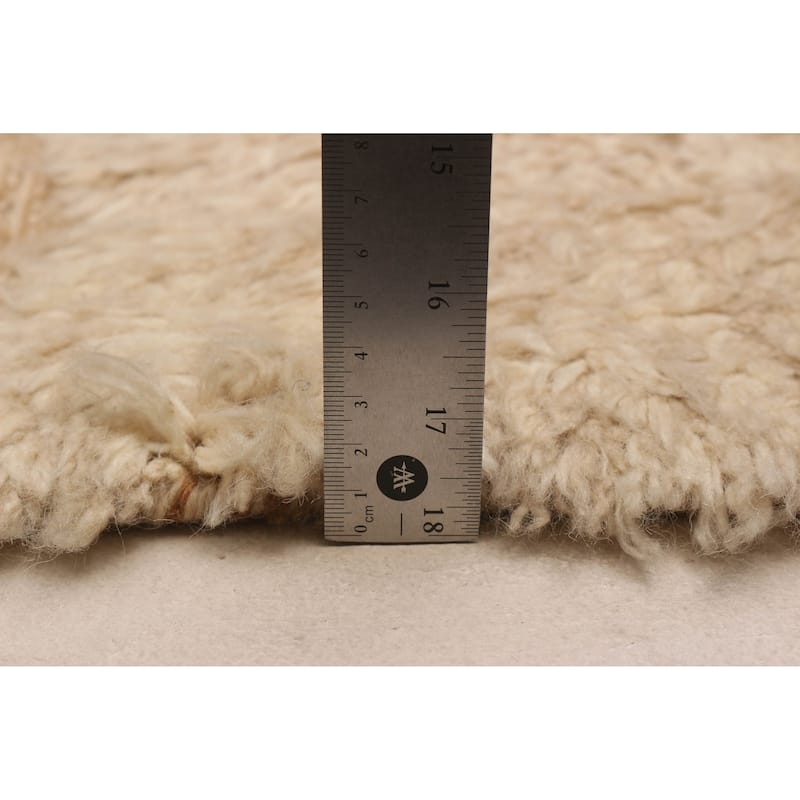 ECARPETGALLERY Hand-knotted Tangier Cream Wool Rug - 9'9 x 13'9
