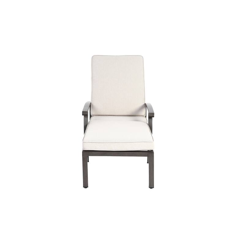 Aluminium Cast Lounge Chair Modern Outdoor Patio Furniture Comfortable Seating
