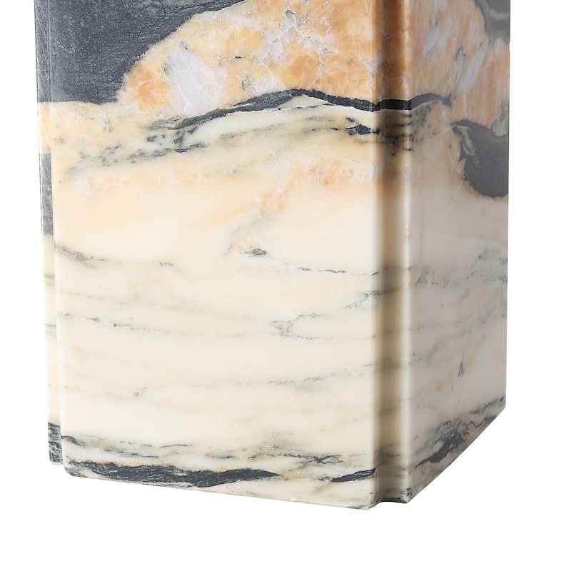 SAFAVIEH Couture Mackenzie Square Marble Table Lamp - 16"W x 16"D x 25"H