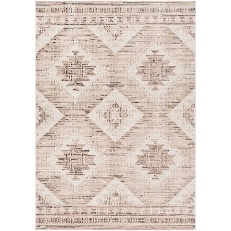 Livabliss Bohemian & Eclectic Rafetus Medallion Area Rug