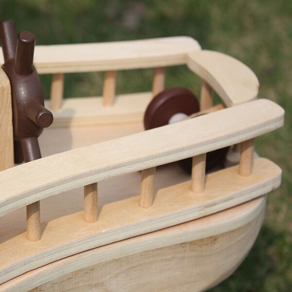 wooden pirate ship toy