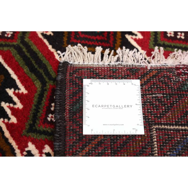 ECARPETGALLERY Hand-knotted Teimani Red Wool Rug - 2'3 x 6'7