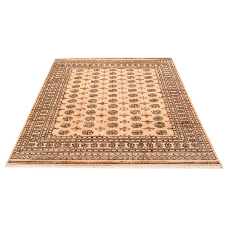 ECARPETGALLERY Hand-knotted Finest Peshawar Bokhara Beige Wool Rug - 8'1 x 9'11