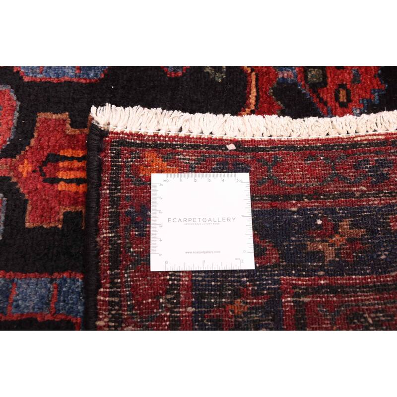 ECARPETGALLERY Hand-knotted Anadol Dark Navy Wool Rug - 3'8 x 10'10