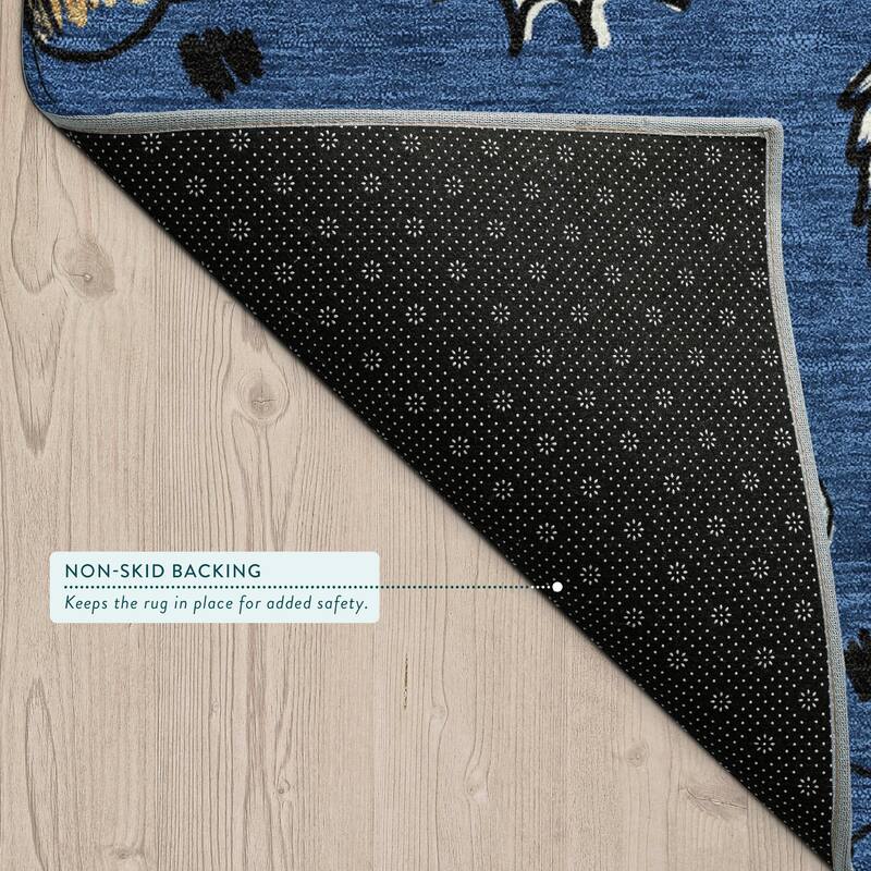 Machine Washable Indoor/ Outdoor Spaceship Chantille Rug