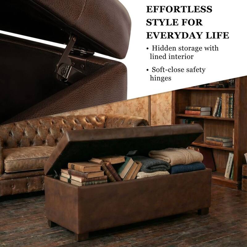 Porch & Den Camero Tufted Storage Bench