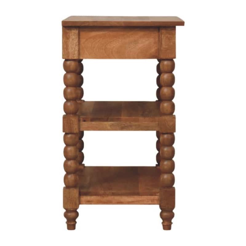 Solid Wood Barley Twist Side Table