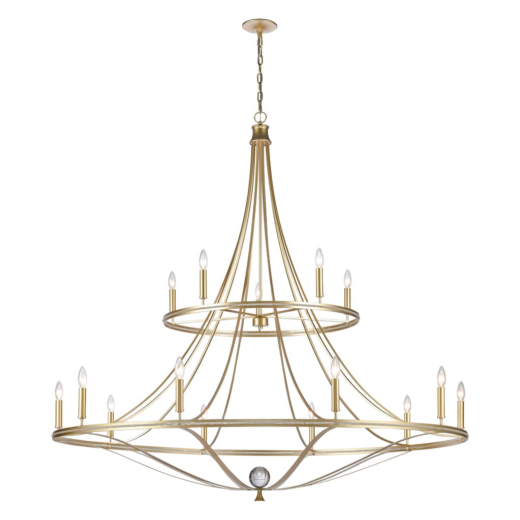 Elk Home Noura Champagne Gold Finish 15 Light Chandelier