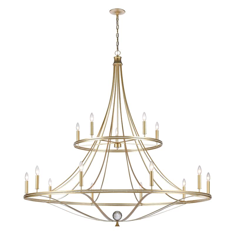 Elk Home Noura Champagne Gold Finish 15 Light Chandelier