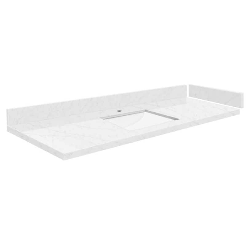 Transolid VT57.75x22-1RU-1 Silestone 58" Quartz Vanity Top with