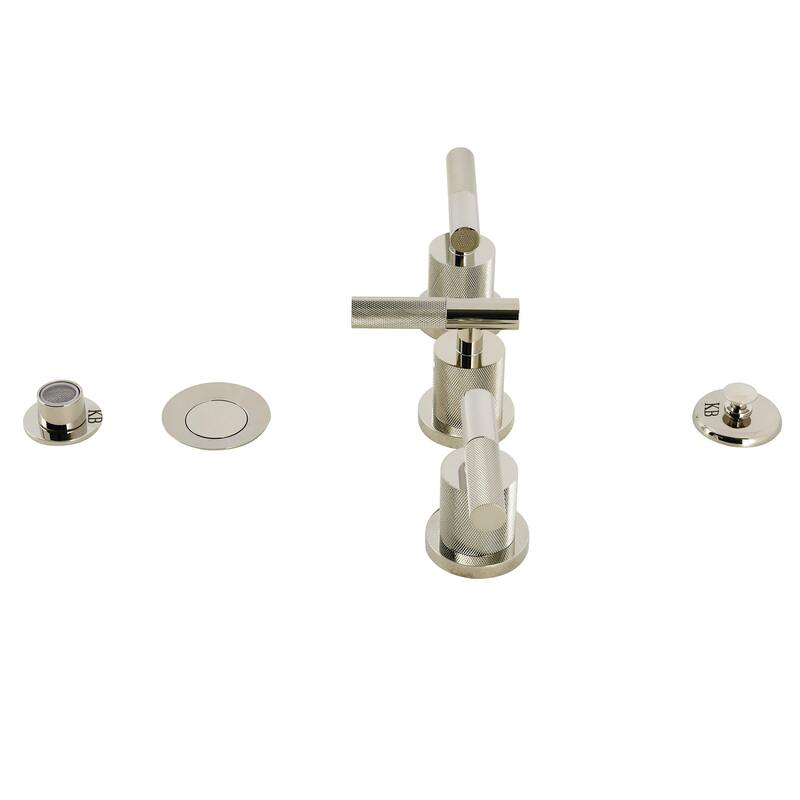 Kingston Brass KB632.KNL Convergent 1.5 GPM Widespread Bidet Faucet - Polished Nickel
