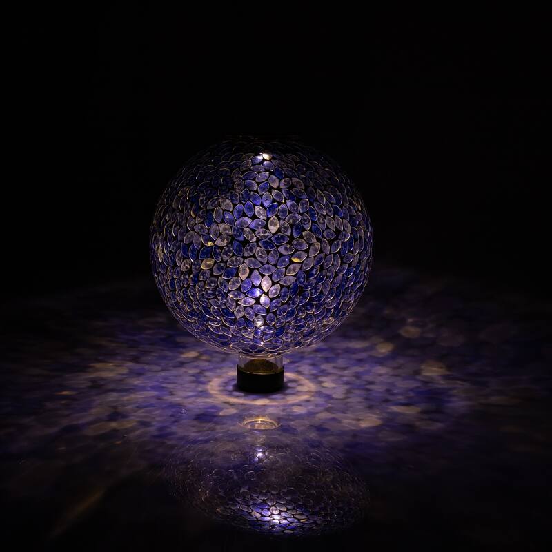 Sunnydaze 10-Inch Solar Glass Gazing Garden Globe